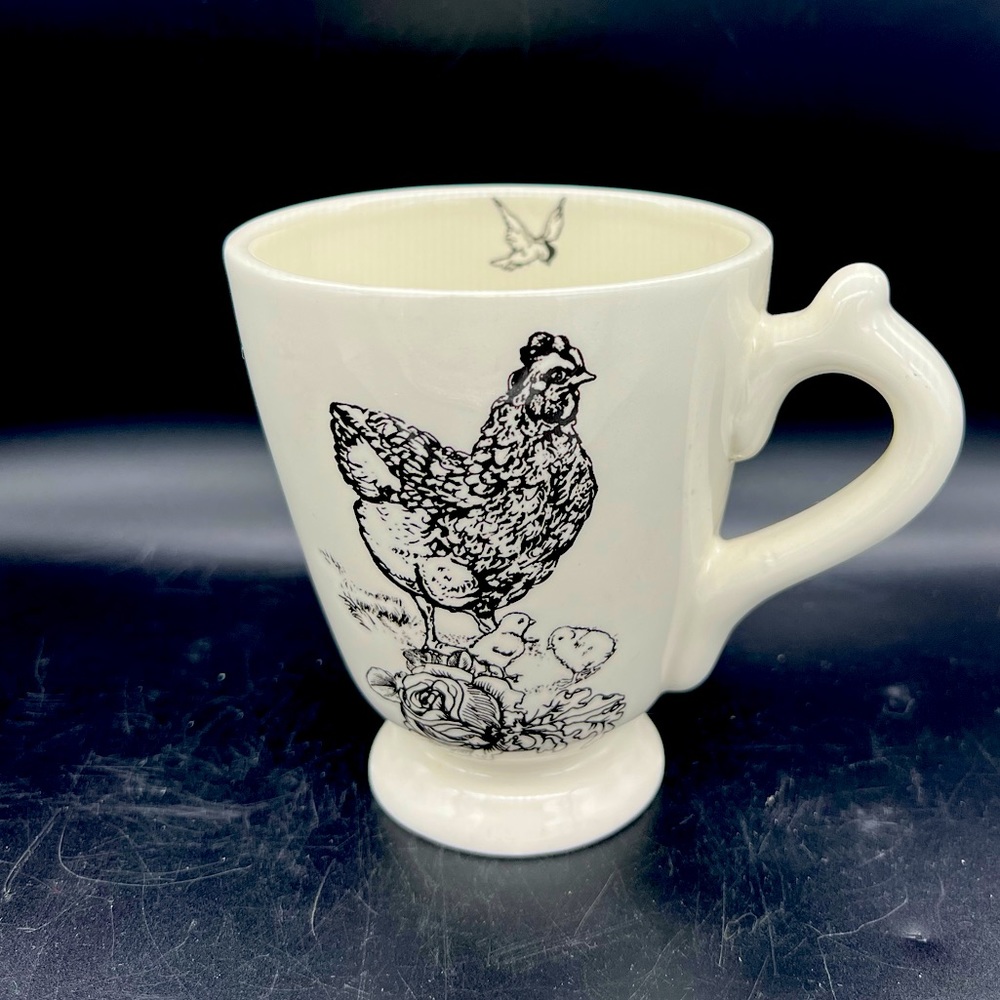 Vintage Barnyard Toile By Elisabeth Trostli Andrea by Sadek Coffee Mug.